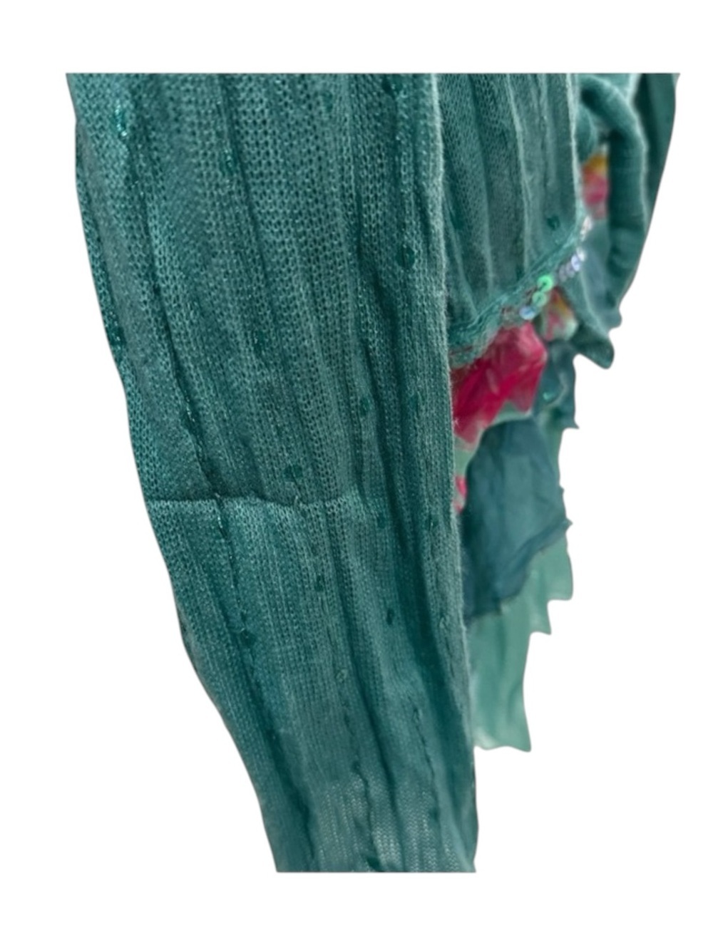 Sara Sara ❤︎︎ Sequin Lace Mermaid Shrug Waterfall Tank Set ❤︎︎ Aquamarine ❤︎︎ 10 - Picture 14 of 16